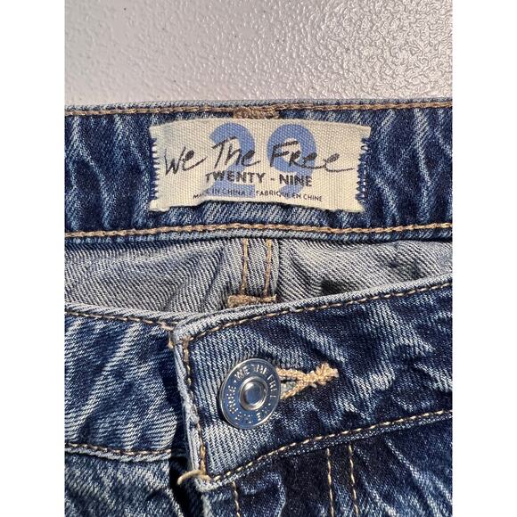 Free People Jeans Naomi Flare Denim Acid Wash Western Cowgirl Rodeo Boho Hippie - Picture 8 of 9